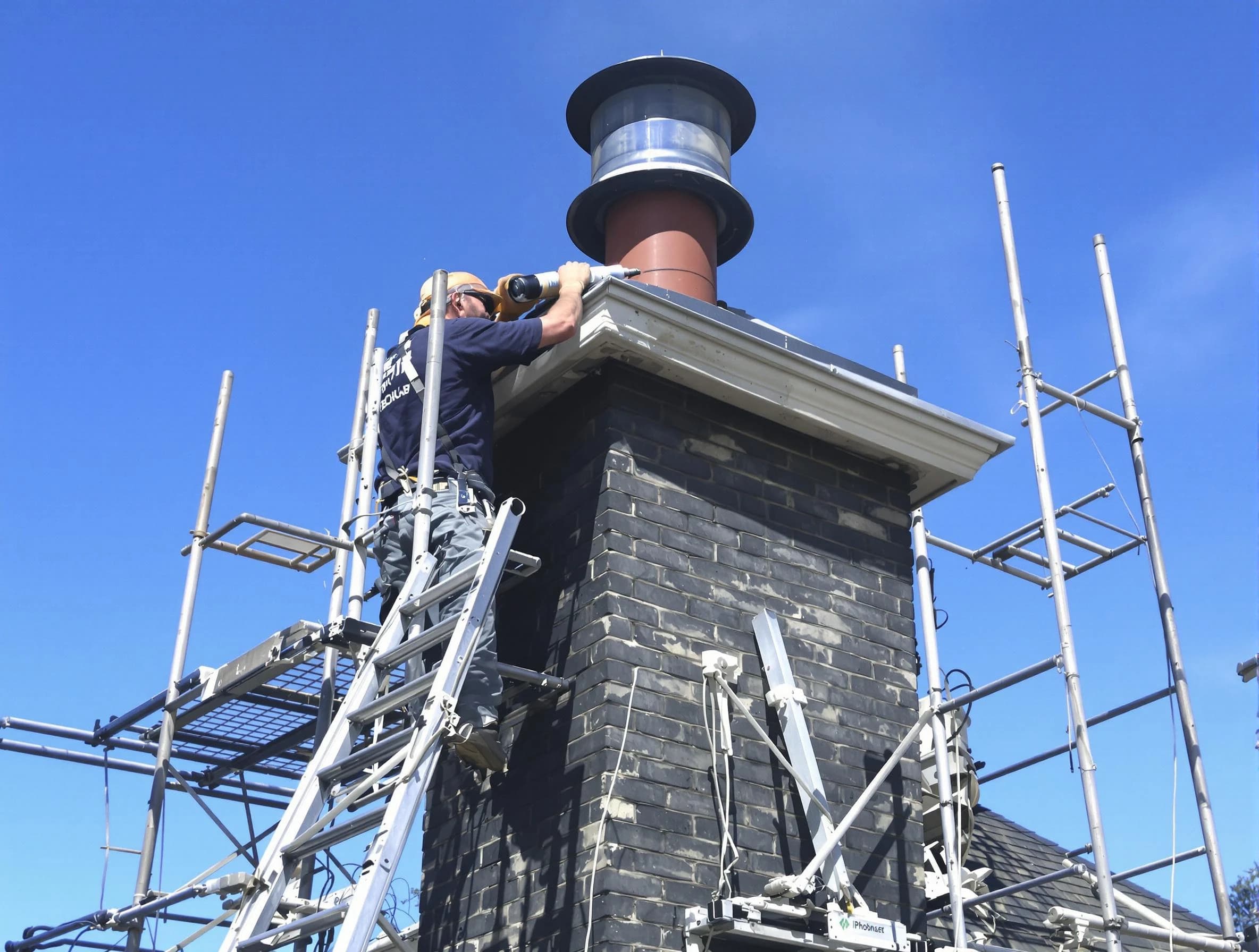 Sturdy chimney crown finished by Calera Chimney Sweep in Calera, AL