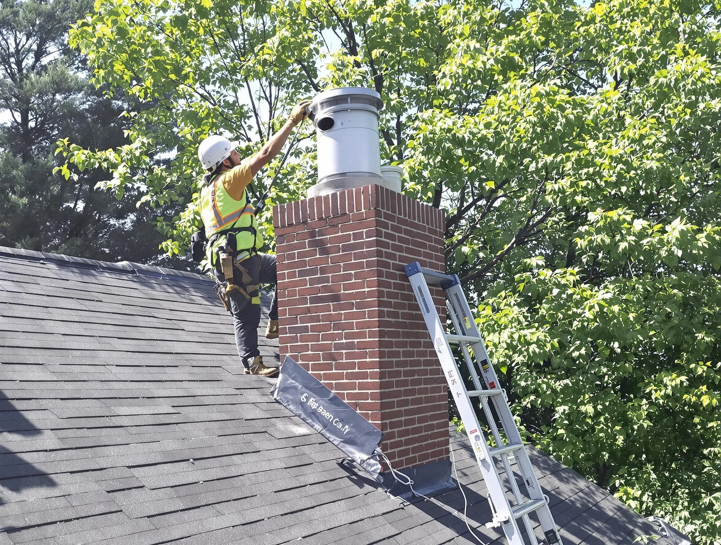 Chimney liner inspection by Calera Chimney Sweep in Calera, AL