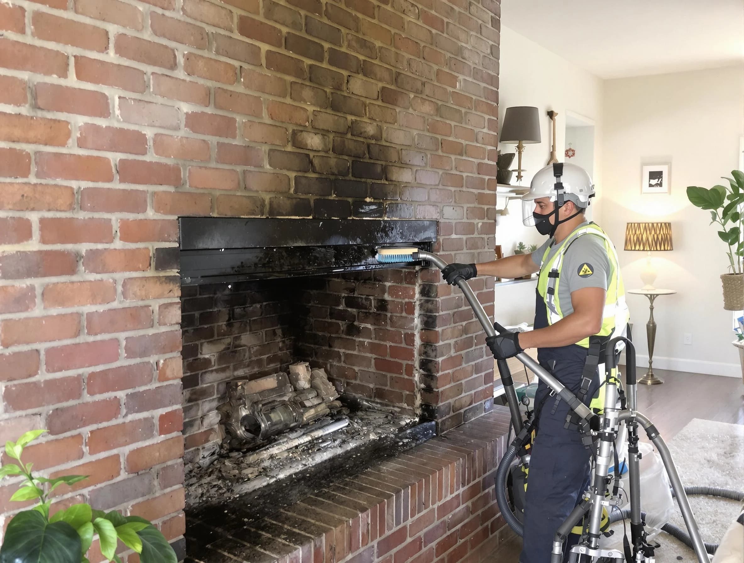 Calera Chimney Sweep providing fireplace cleaning services in Calera, AL