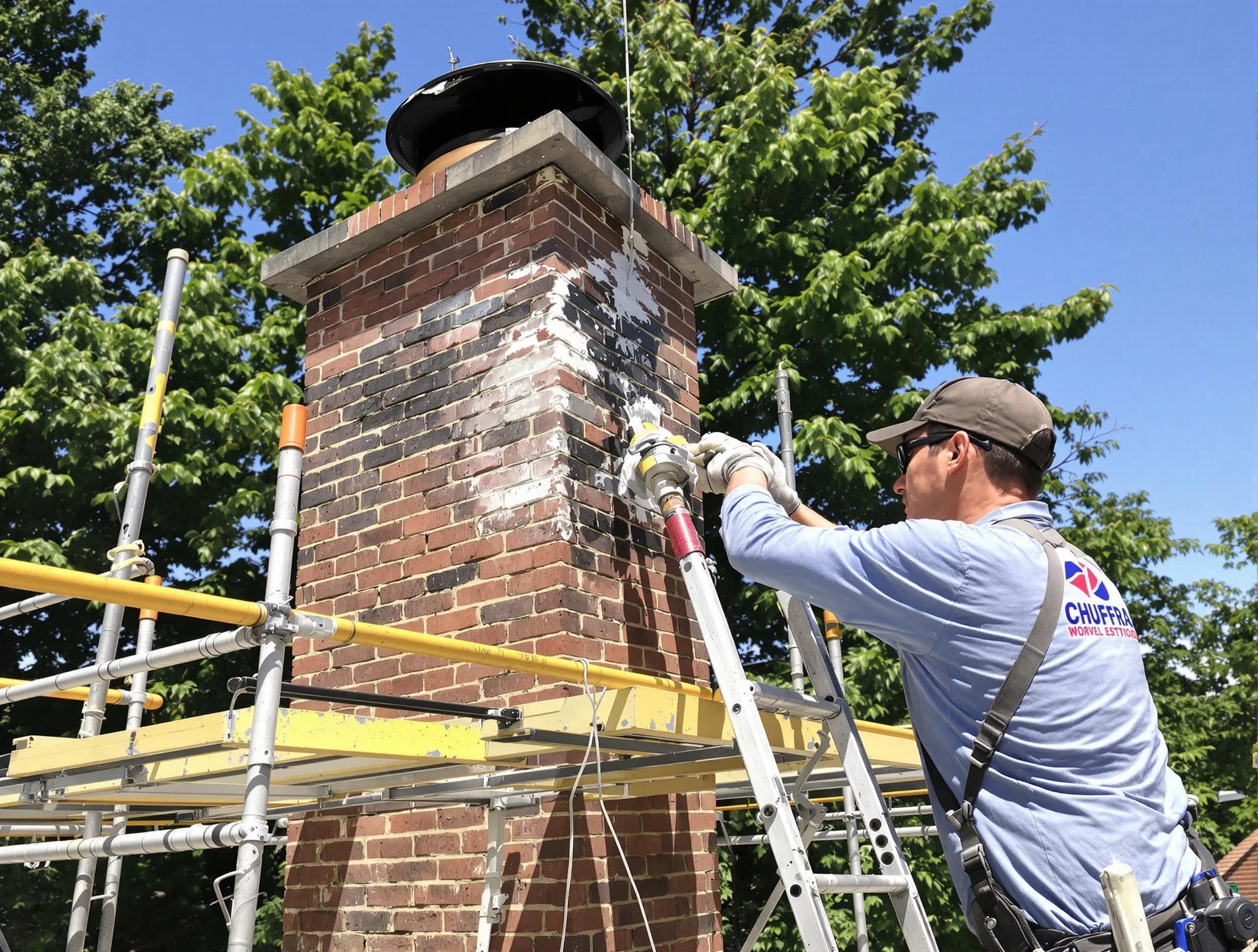 Structural chimney repair by Calera Chimney Sweep in Calera, AL