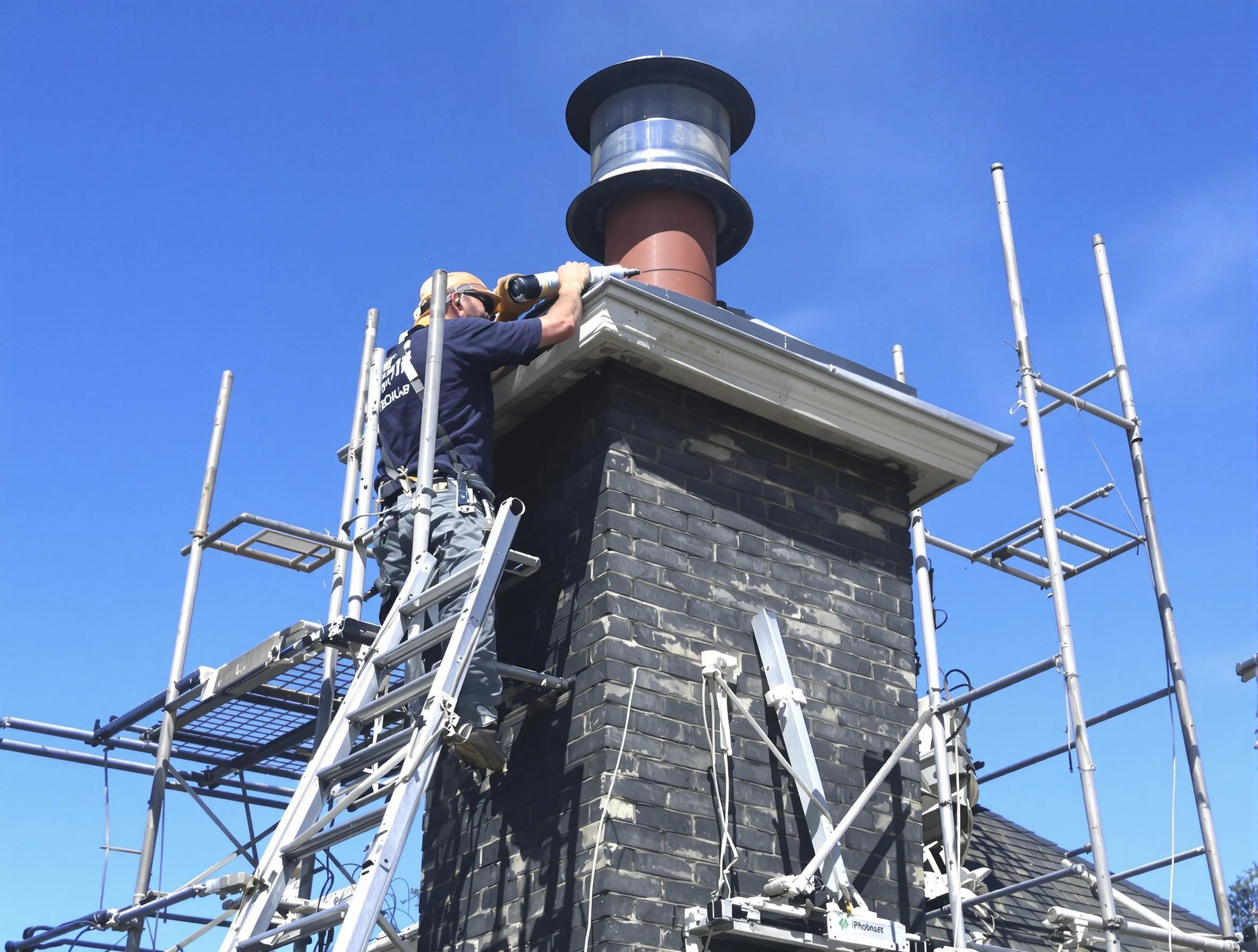 Sturdy chimney crown finished by Calera Chimney Sweep in Calera, AL